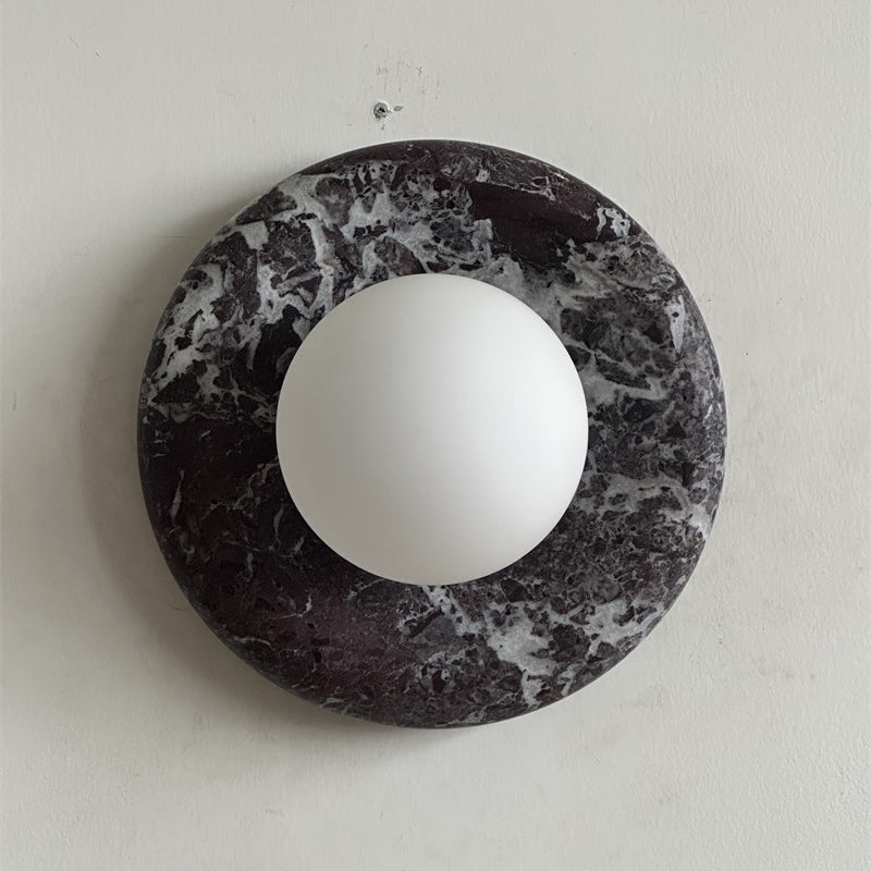 Gelso Deep Purple Red Marble Sconce