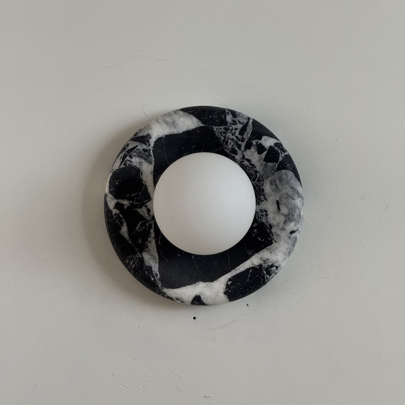 Gelso Marble Black Sconce