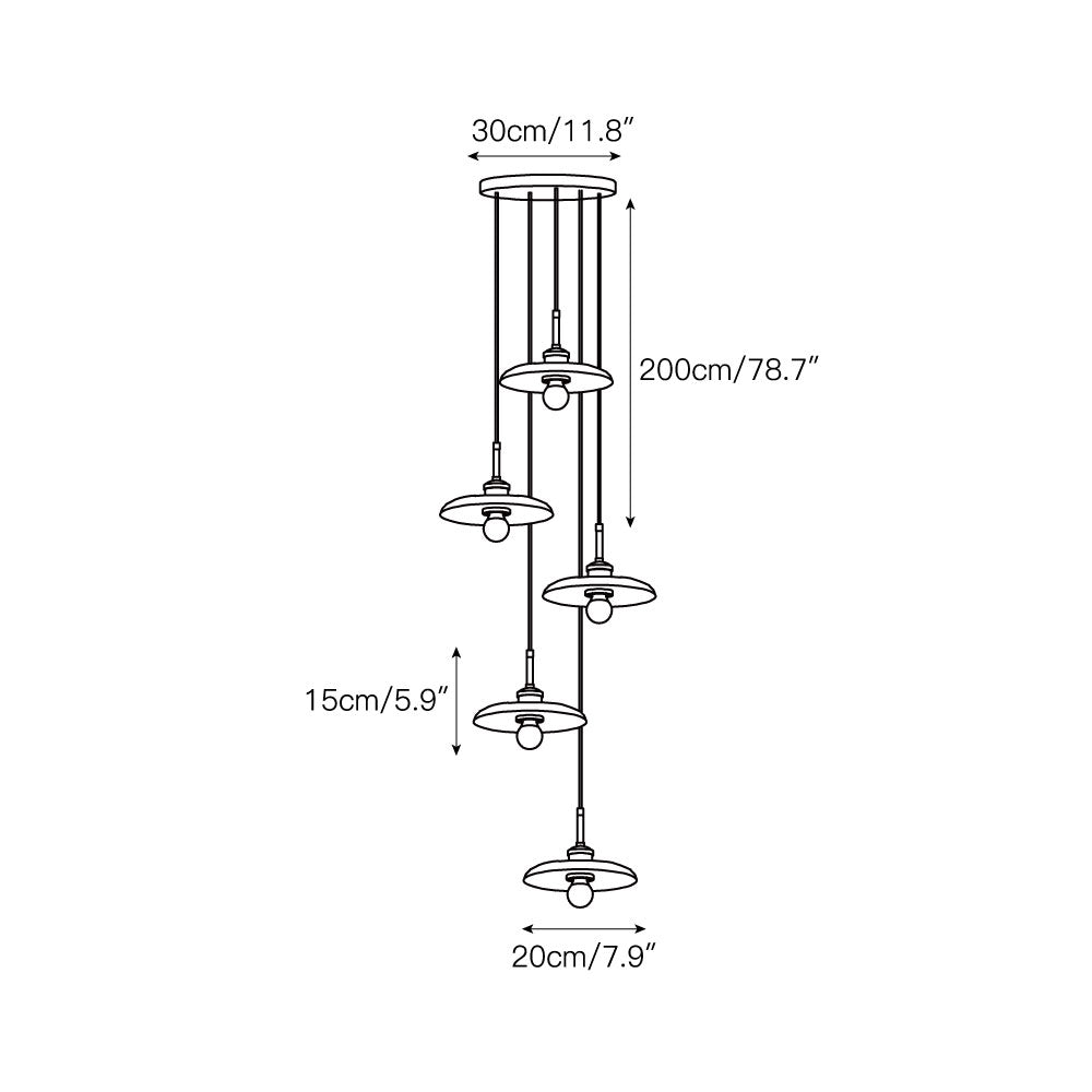 Nemi Cluster Marble Chandelier