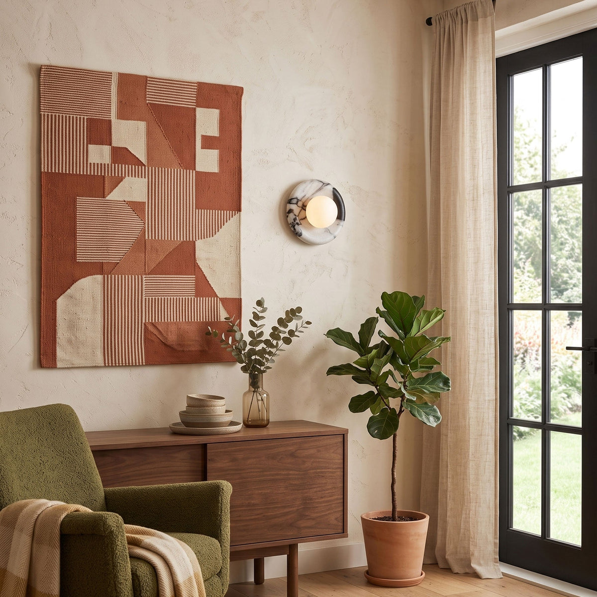 Gelso Marble White Sconce