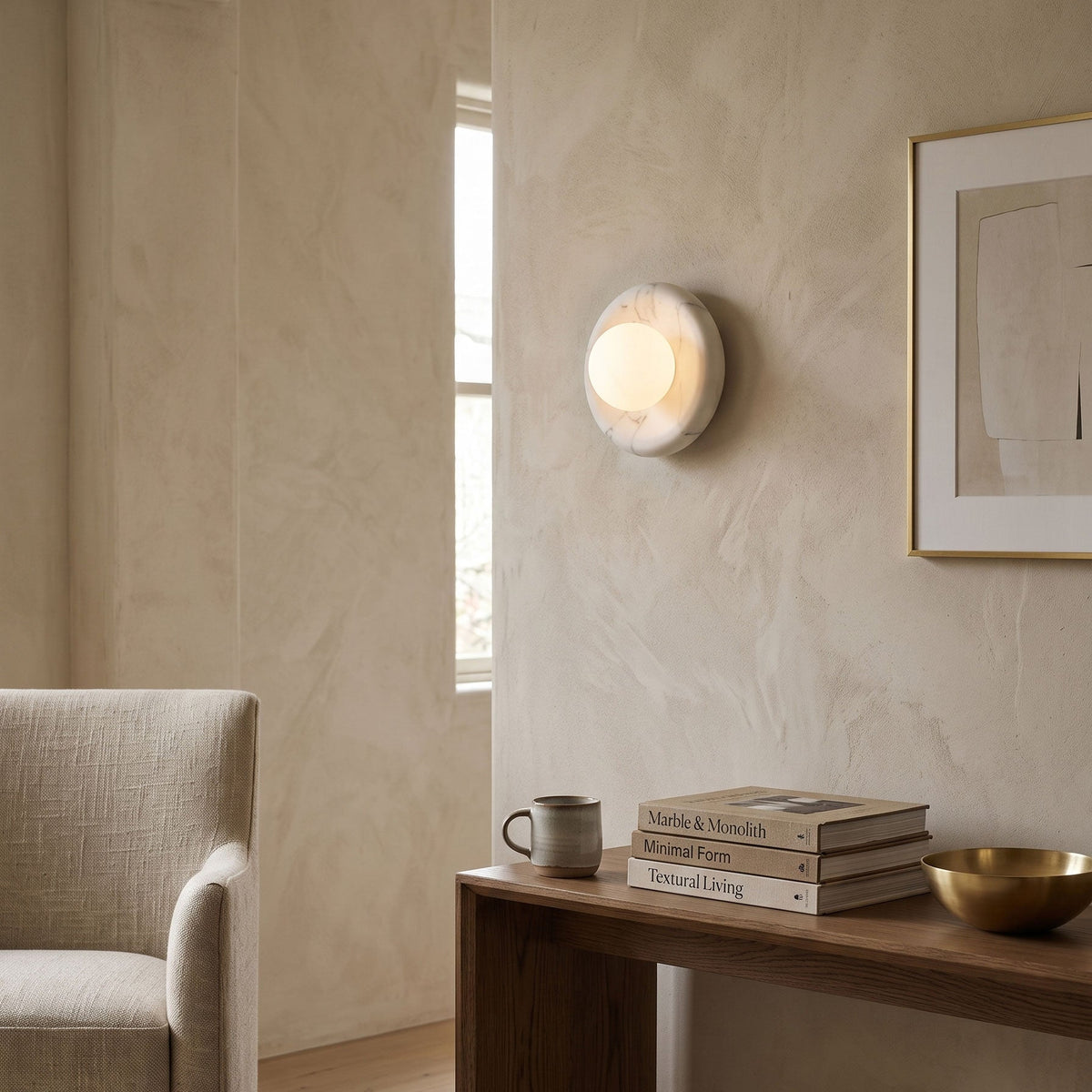 Gelso Marble White Sconce